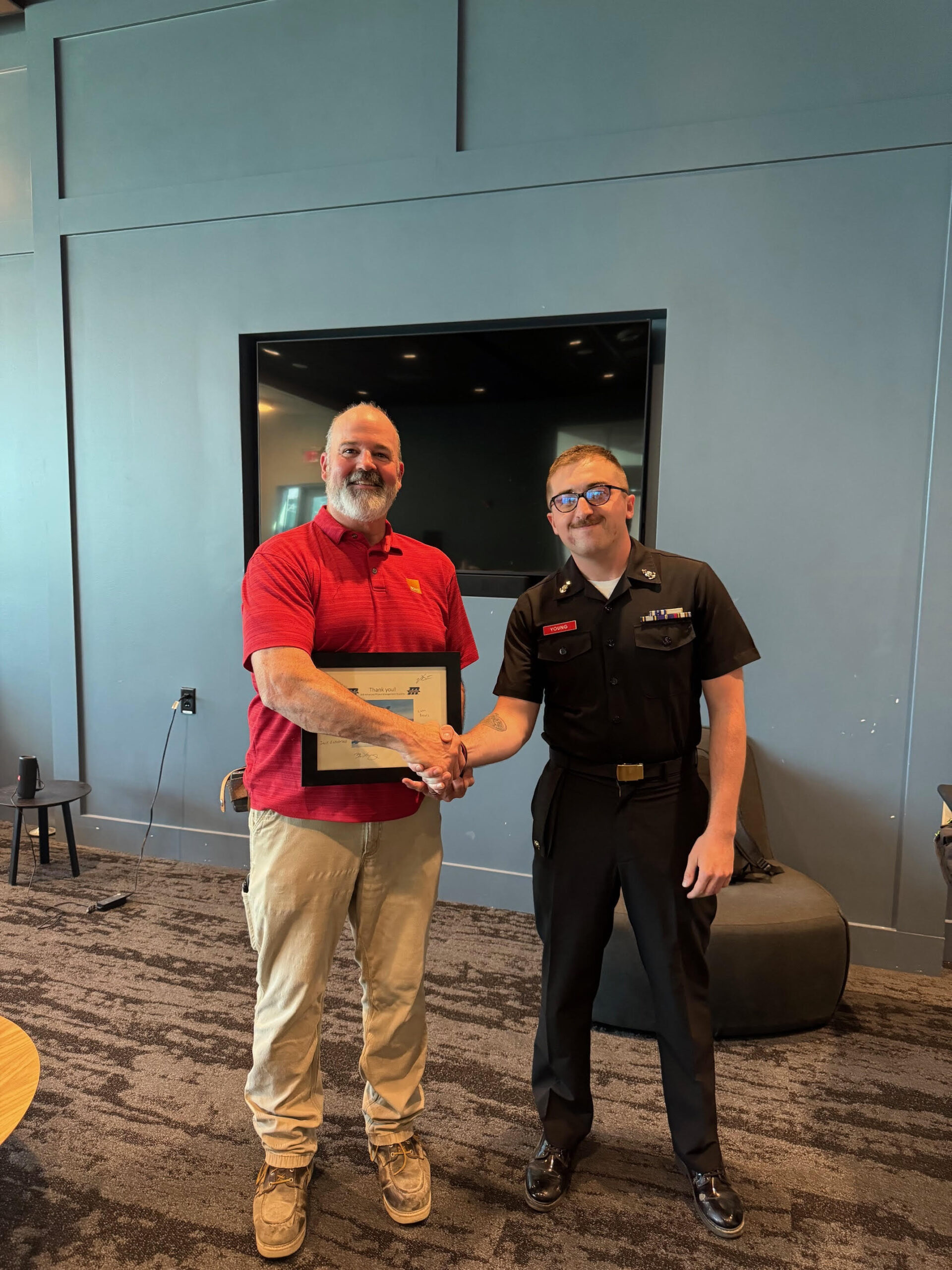 IMB | June 9, 2025: IMB Students Welcome BOND’s VP of Marketing & MMA President and Commandant to Last Day of Class